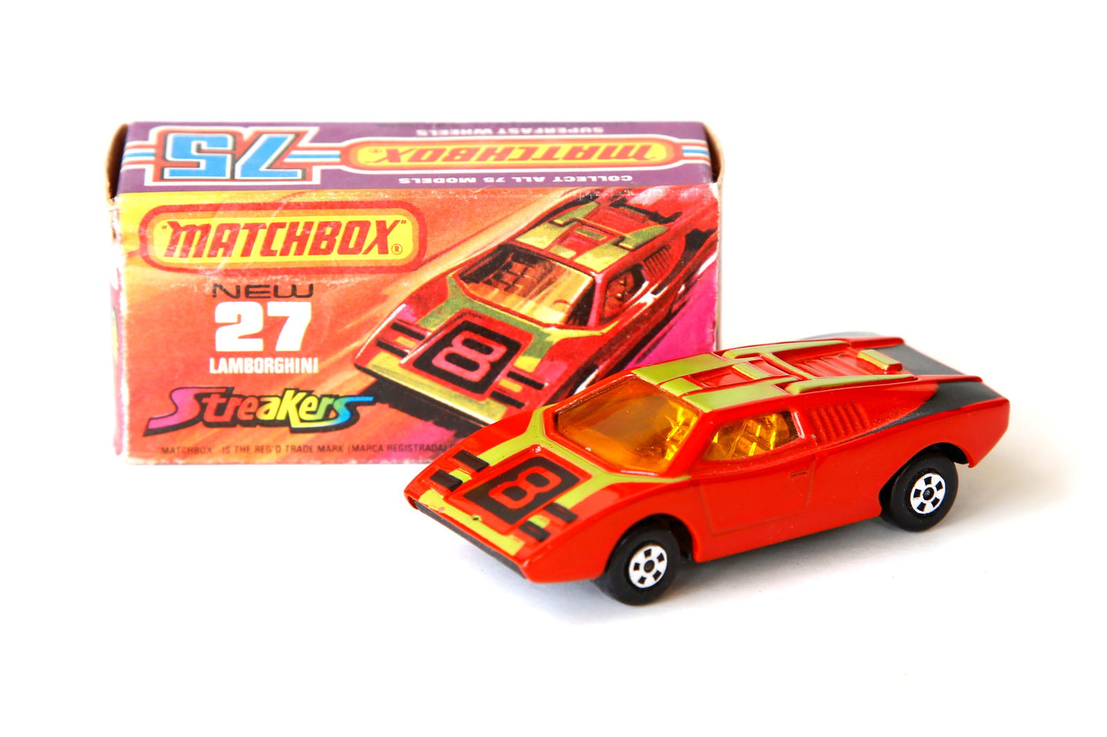1973 Matchbox Superfast No. 27 Lamborghini Countach Toy Car: Nice piece. See pictures for details.