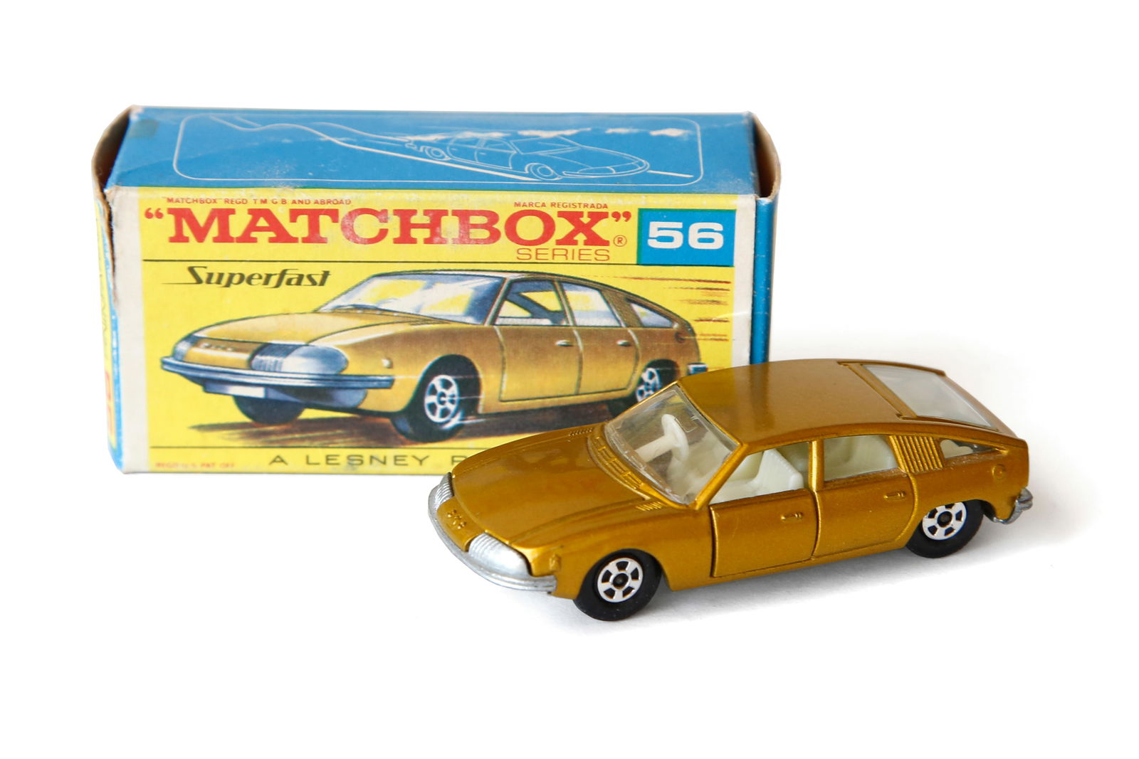 1969 Matchbox Superfast No. 56 BMC 1800 Pininfarina Toy Car: Nice piece. See pictures for details.