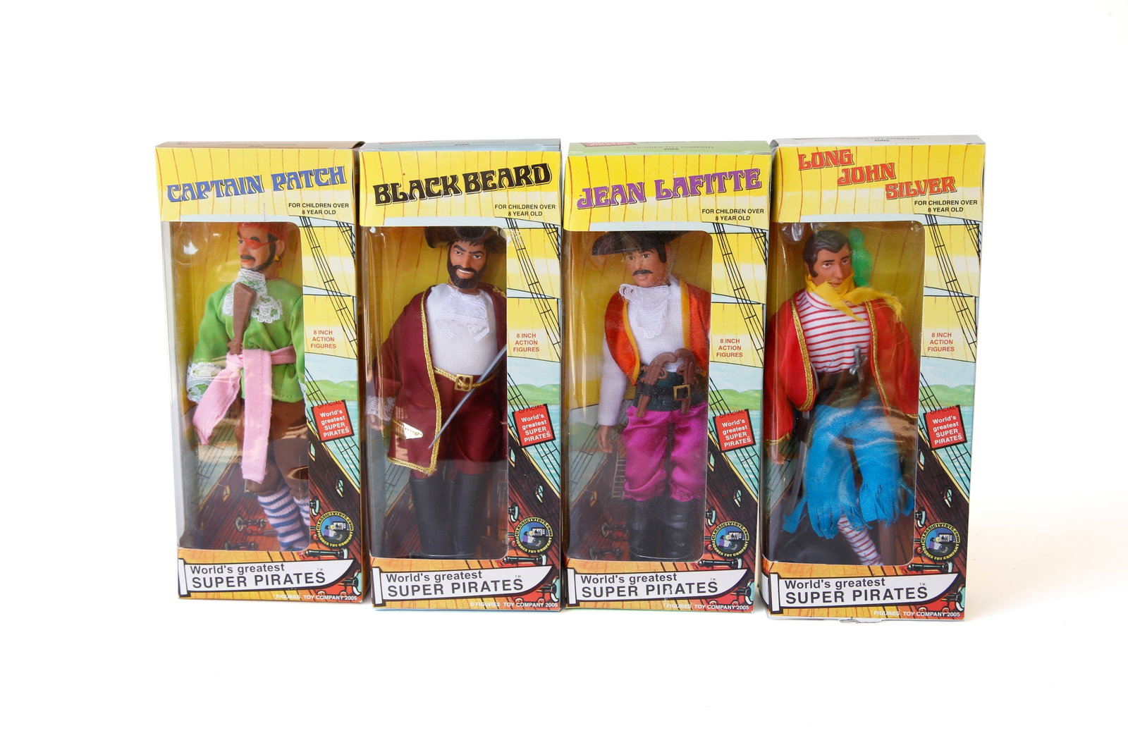 4 Piece World's Greatest Super Pirates Action Figure Set: Nice set. See pictures for details.