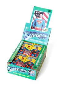 38 Unopened Packs of Topps Superman Photo Trading Cards