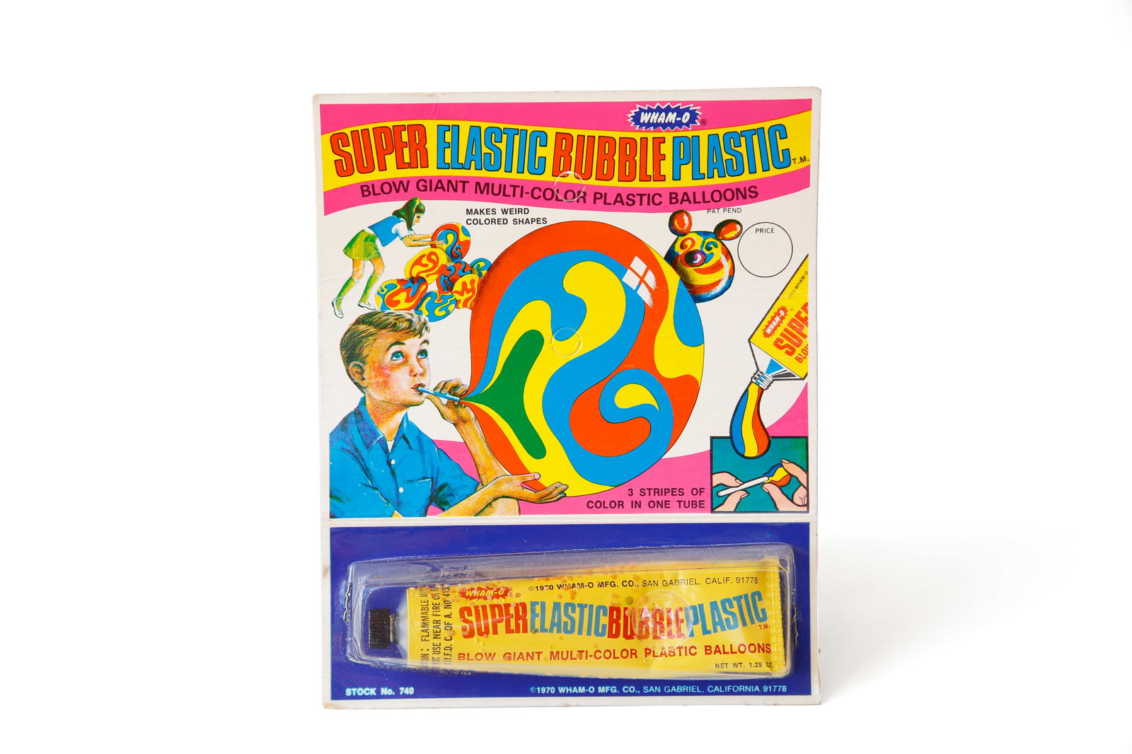 Sealed Wham-O Super Elastic Bubble Plastic: Nice piece. Goo plastic is seeping through the tube. See pictures for details.