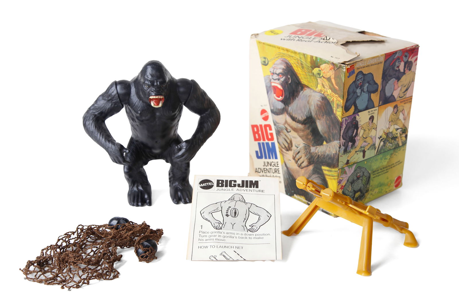 Mattel Big Jim Jungle Adventure Set w/ Original Box: Nice set. See pictures for details.