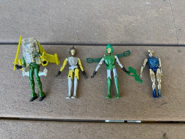 4 Piece Lot of Mego Micronauts Space Gliders