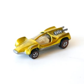 1969 Hotwheels Redline Mantis Toy Car in Yellow