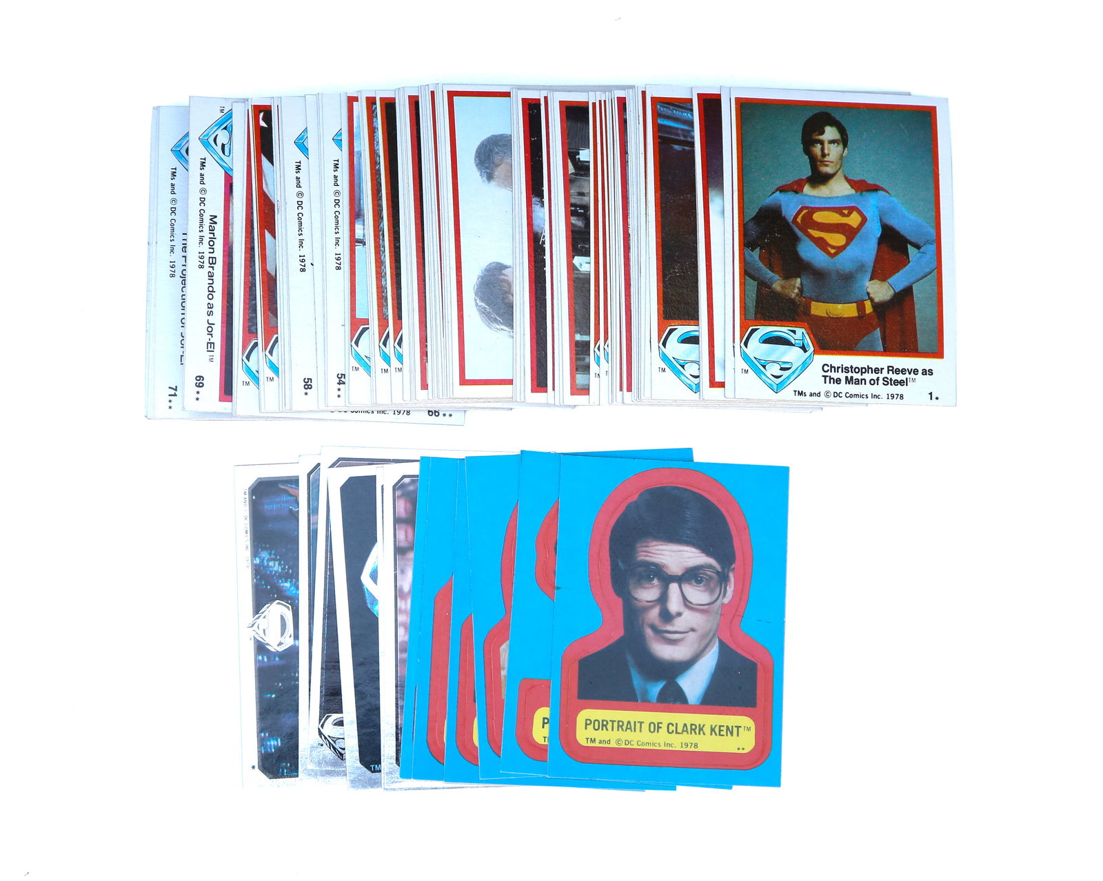Complete 1978 Superman The Movie Picture Trading Card Set (1 of 7)