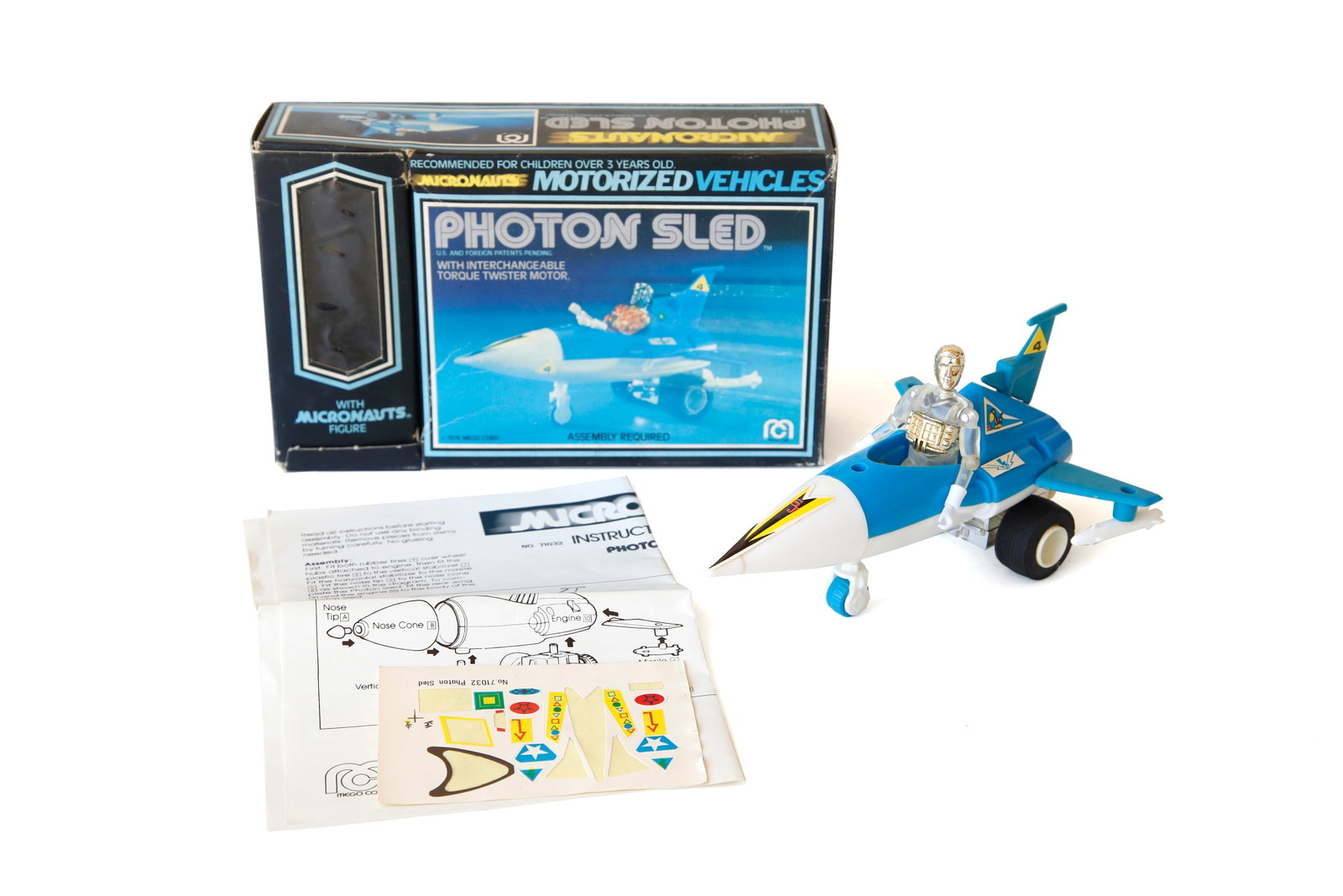 Micronauts Photon Sled Toy Vehicle w/ Original Box: Nice piece. See pictures for details.