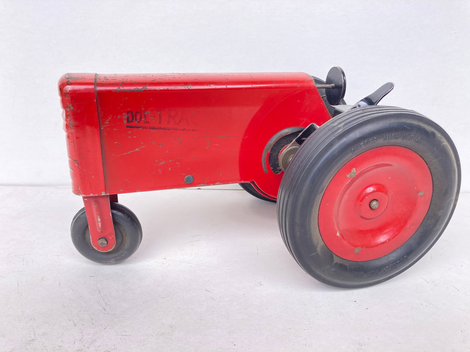Vintage Dolecek Pressed Streel Tractor: Very nice vintage piece as shown