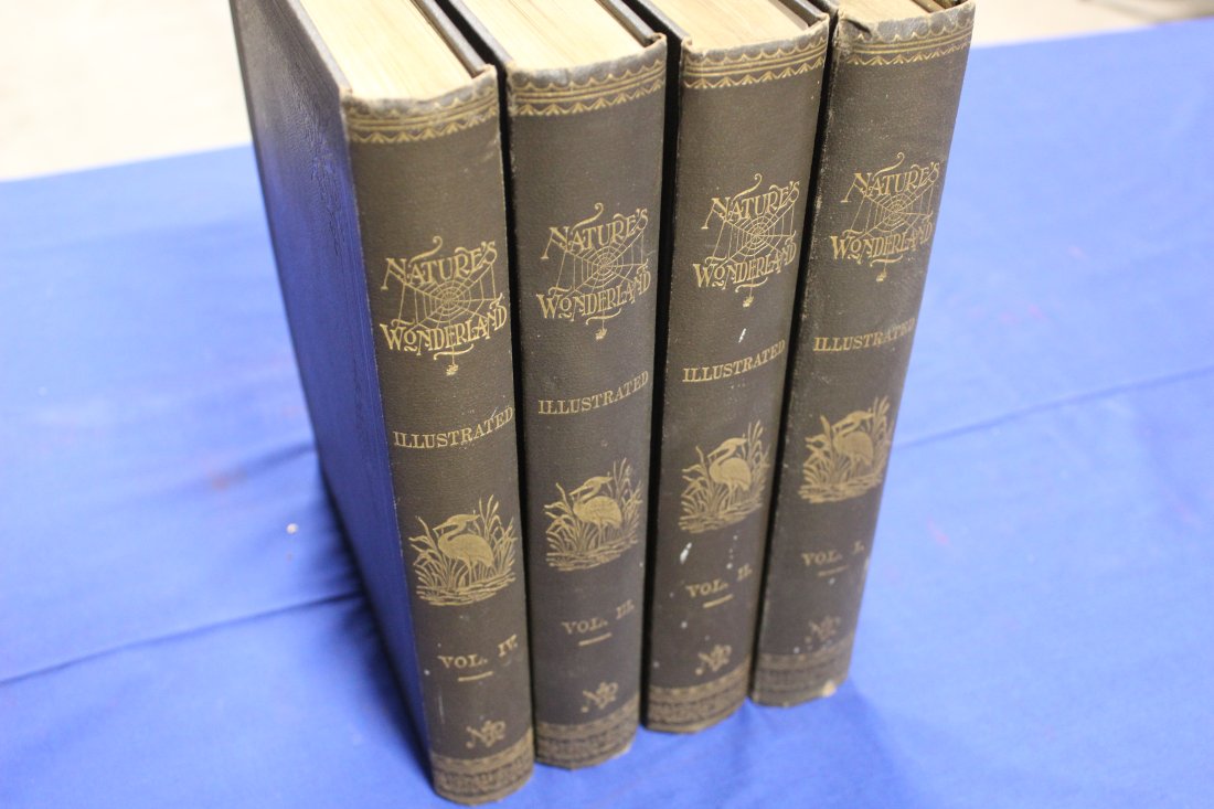 Nature’s Wonderland, Vols. 1-4.  Kingsley, J. Sterling, d., Breck, Edmund.  New York, 1894. (1 of 12)