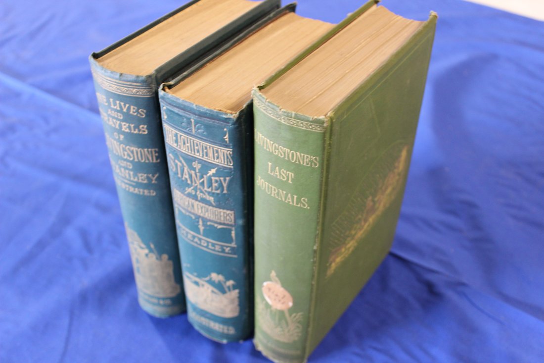 Lot of 3, Book 1:  The Lives and Travels of Livingstone and Stanley.  Book 2:  The Achievements of S (1 of 3)