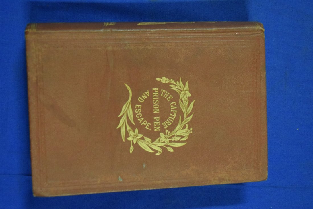 The Capture rison Pen and Escape Glazier, Willard W. NY 1868: Cloth bound with gold gilt. Black and white plates. Some foxing on end pages. 5 1/2 X 7 1/2 with 422 pages. Published by US Publishing Co.