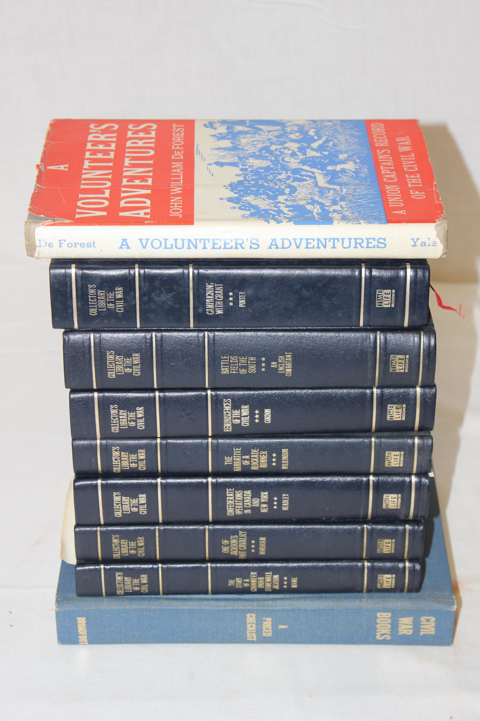 9 Books â€“ Civil War: CIVIL WAR BOOKS: A PRICED CHECKLIST â€“ edited by Tom Broadfoot 1978. COLLECTORâ€™S LIBRARY OF THE CIVIL WAR: THE NARRATIVE OF A BLOCKADE RUNNER by John Wilkinson 1974. CONFEDERATE OPERATION