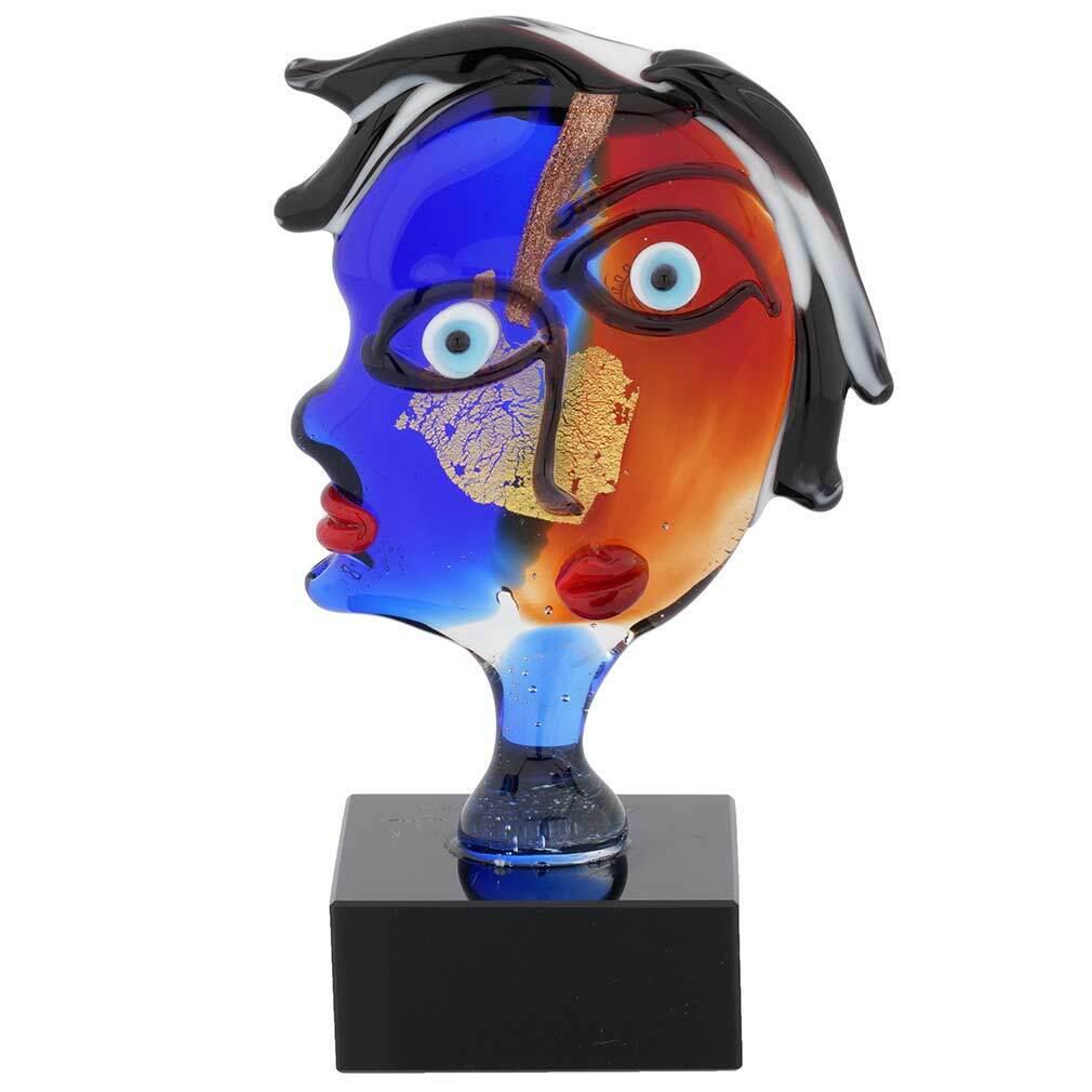 Picasso statue reproduction Murano head figurine (1 of 5)