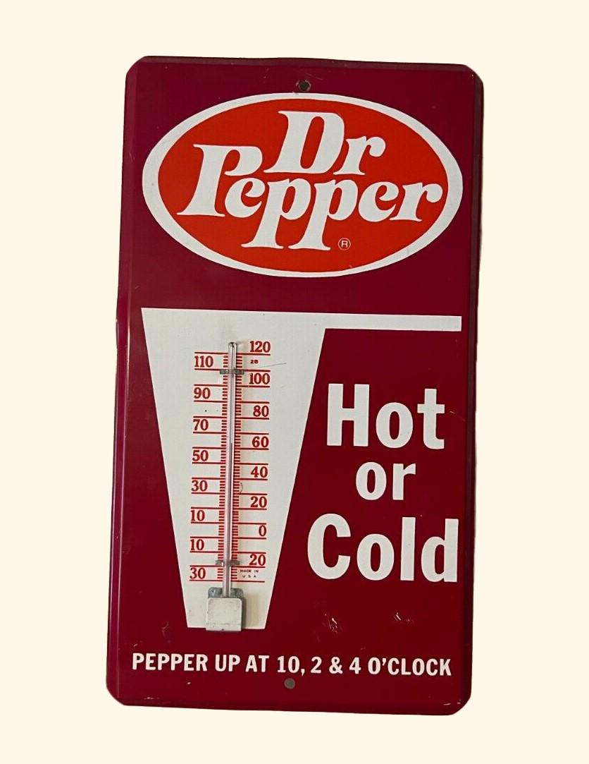 Retro Dr Pepper Promotion Thermometer Collectible Ad (1 of 3)