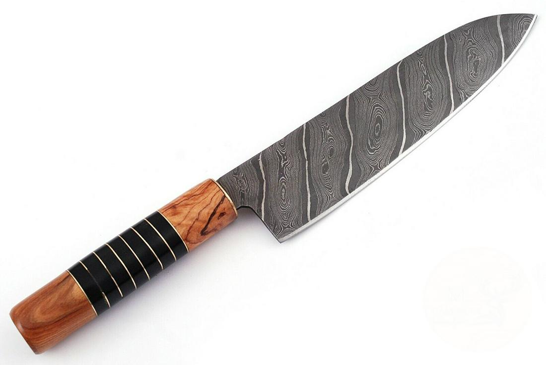 Damascus Steel Knife Handmade Twisted Patterns Blade (1 of 4)
