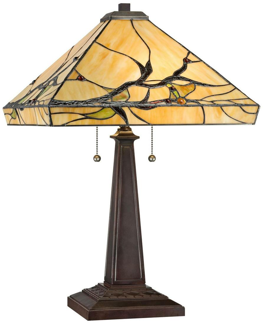 Tiffany Inspired Stained Glass Large Lamp Decoration (1 of 4)