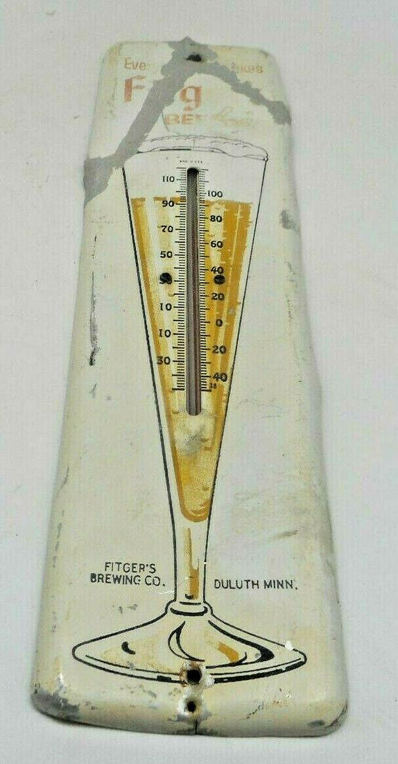 Original Fitger's Brewery Ad Thermometer Vintage (1 of 5)