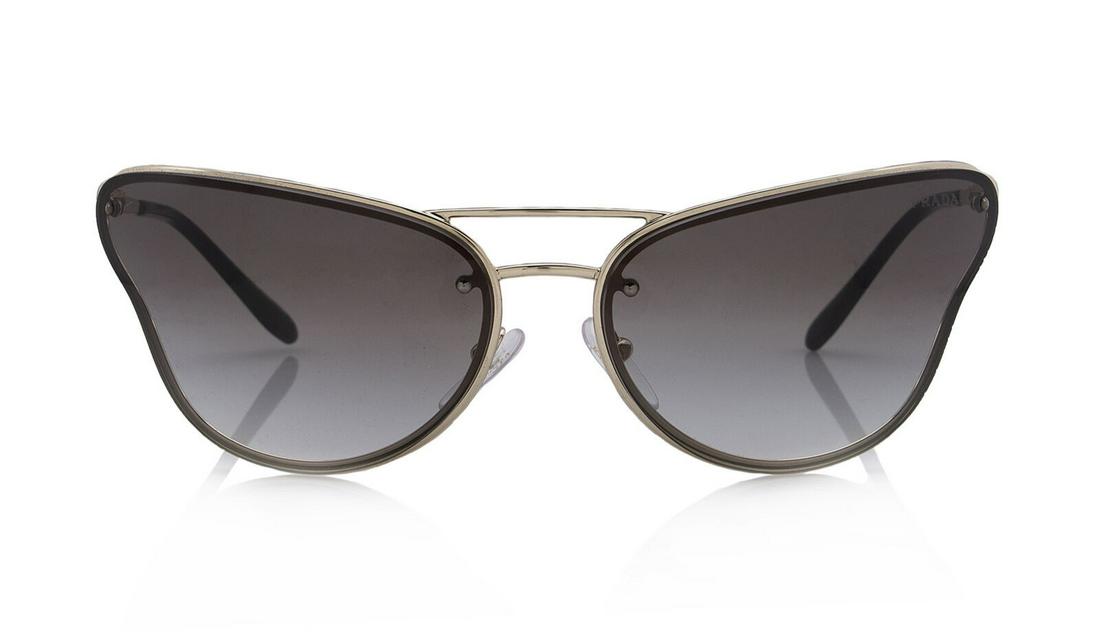 Prada Italian Sunglasses Butterfly Designer Black: This is a designer catwalk butterfly sunglasses by Prada, made in Italy. Lot in great condition but has no notable wear.