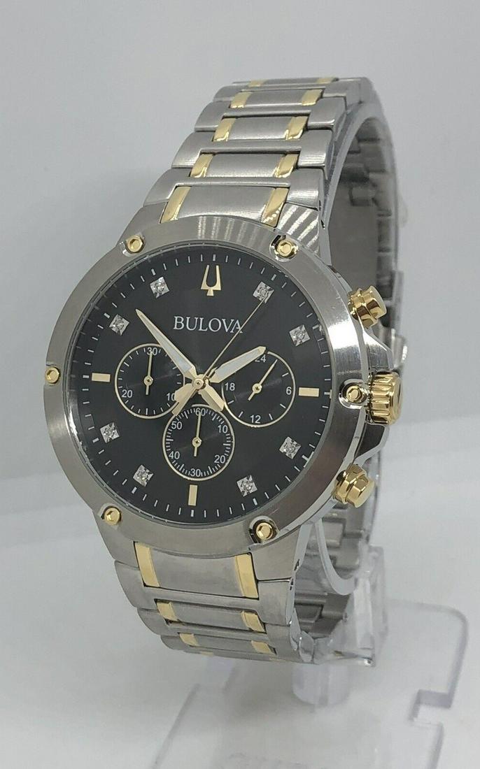 Retro Bulova Steel Men Watch Clock Chronograph Rare (1 of 4)