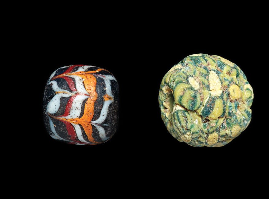 Two Ancient Millefiori Roman Glass Beads (1 of 4)