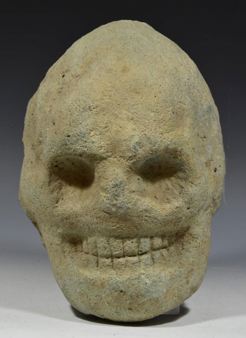 Costa Rican Volcanic Stone Skull Mask (1 of 5)