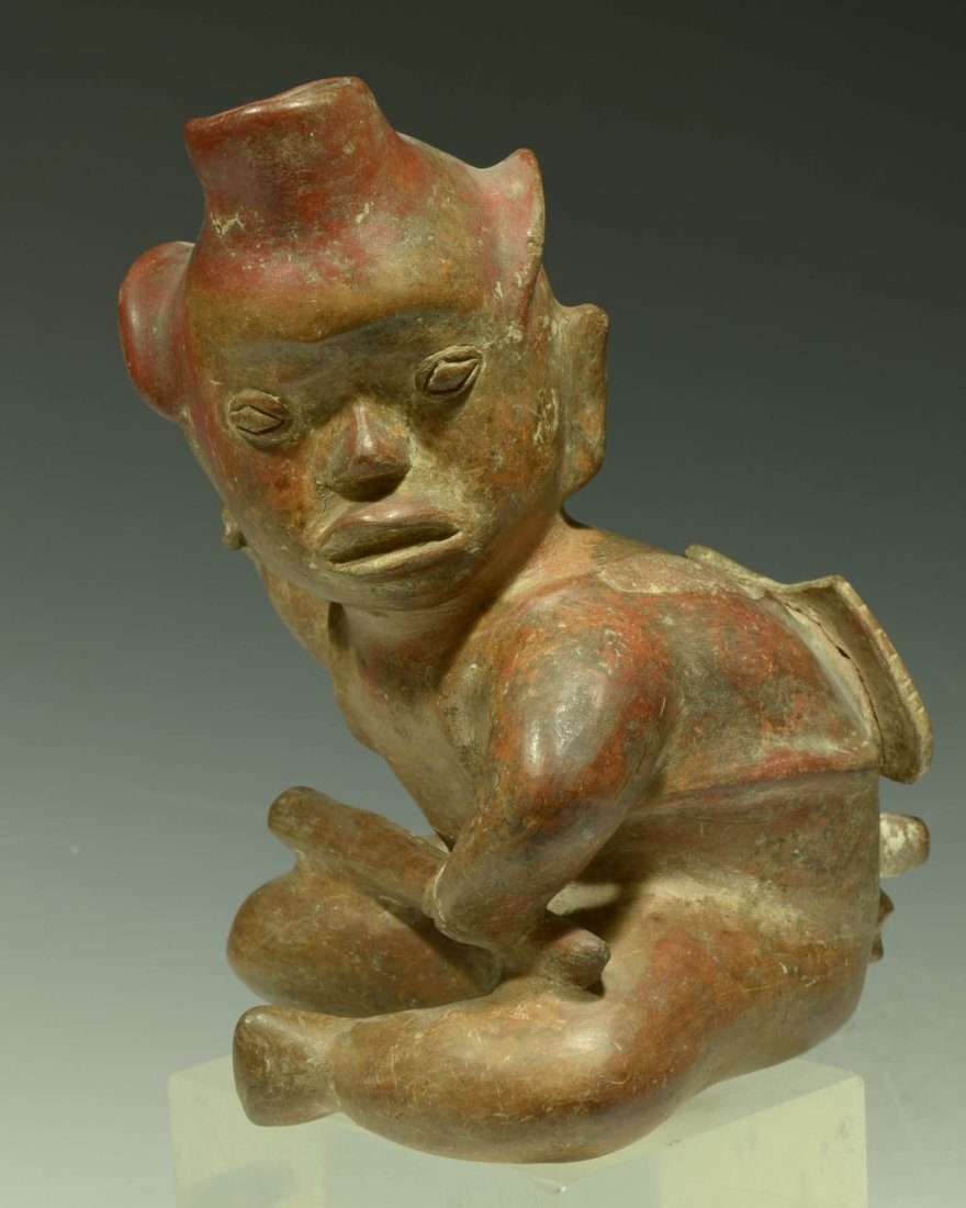 Fine Pre Columbian Colima Pottery Seated Shaman (1 of 5)