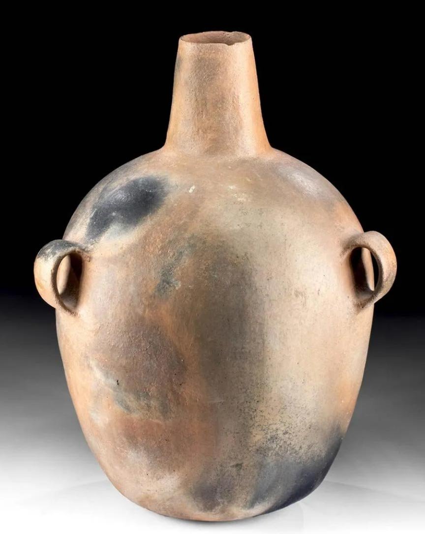 Large Nahual Pottery Three Handled Jar (1 of 4)