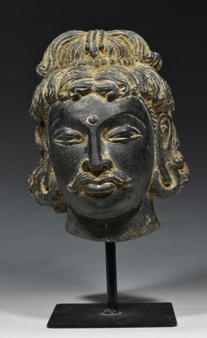 Gandharan Style Head of a Bodhisattva (1 of 6)