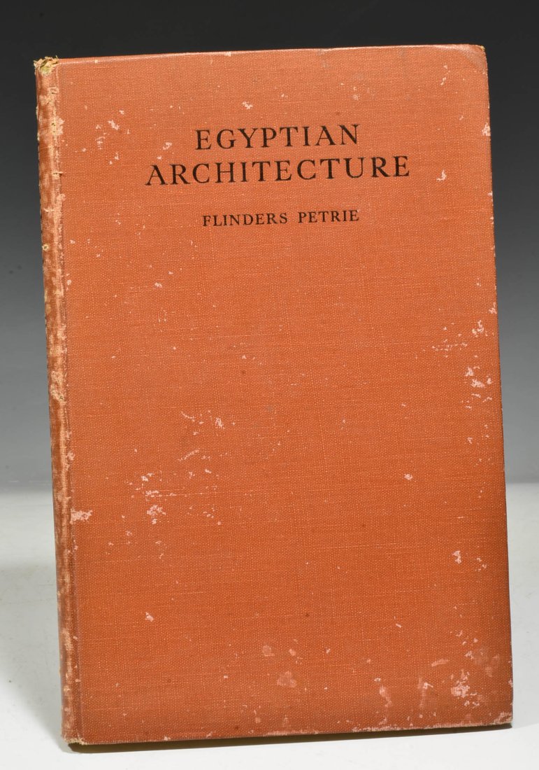 "Egyptian Architecture" book by Flinders Petrie, 1st edition (1 of 3)