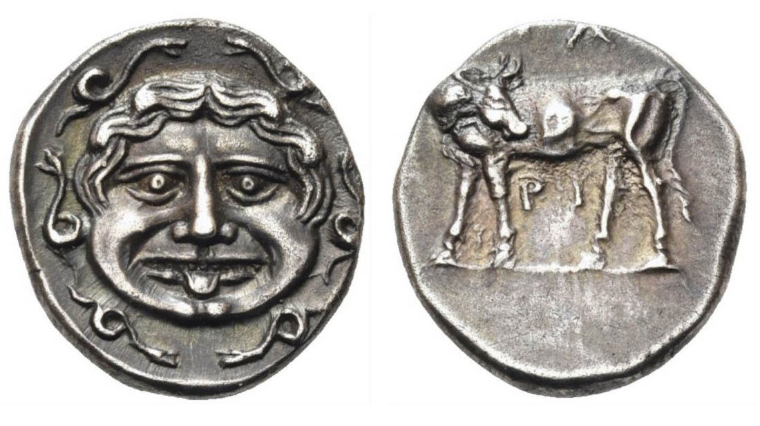 Ancient Greek Silver Hemidrachm Coin for Mysia Parion (1 of 1)