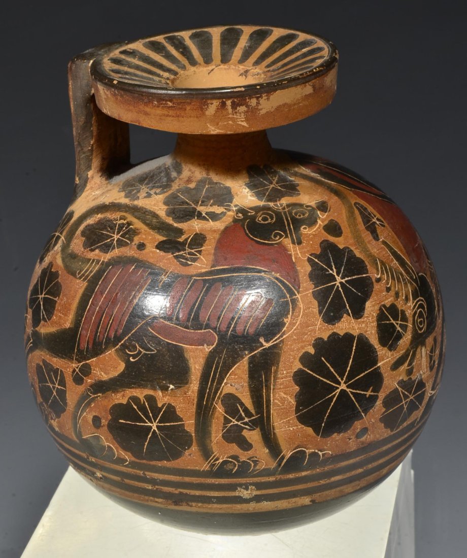 Grand Tour Corinthian Pottery Aryballos with Animals (1 of 7)
