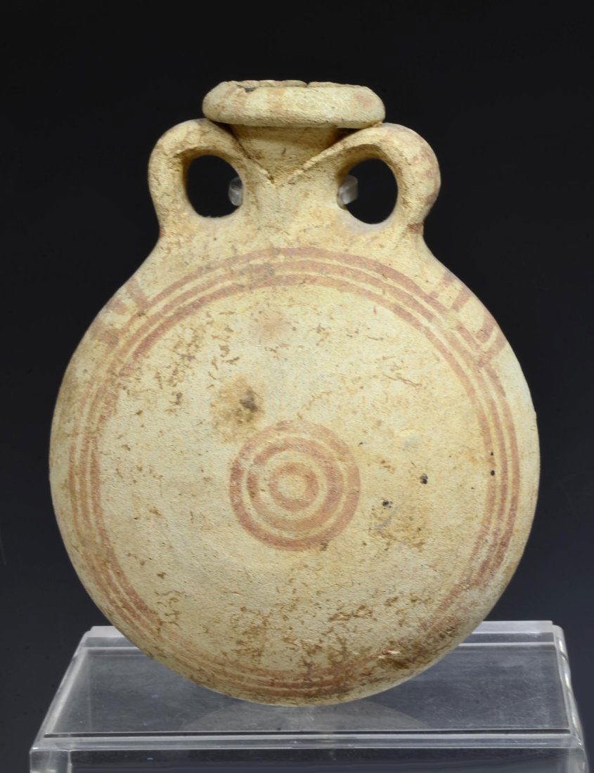 Iron Age Levantine Bichrome Pottery Pilgrim Flask (1 of 4)