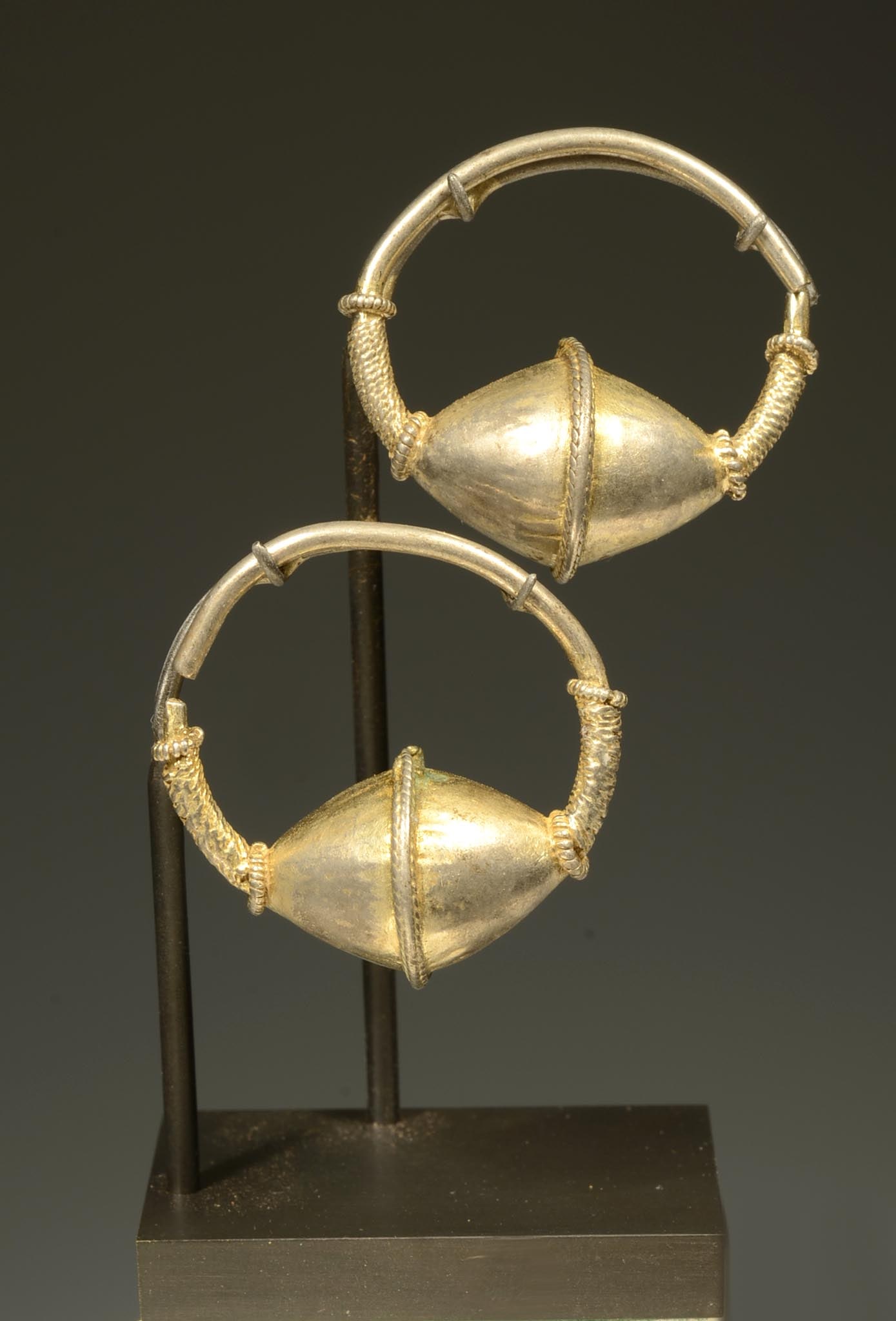 Eastern Byzantine Silver Gilt Earrings (2) (1 of 4)