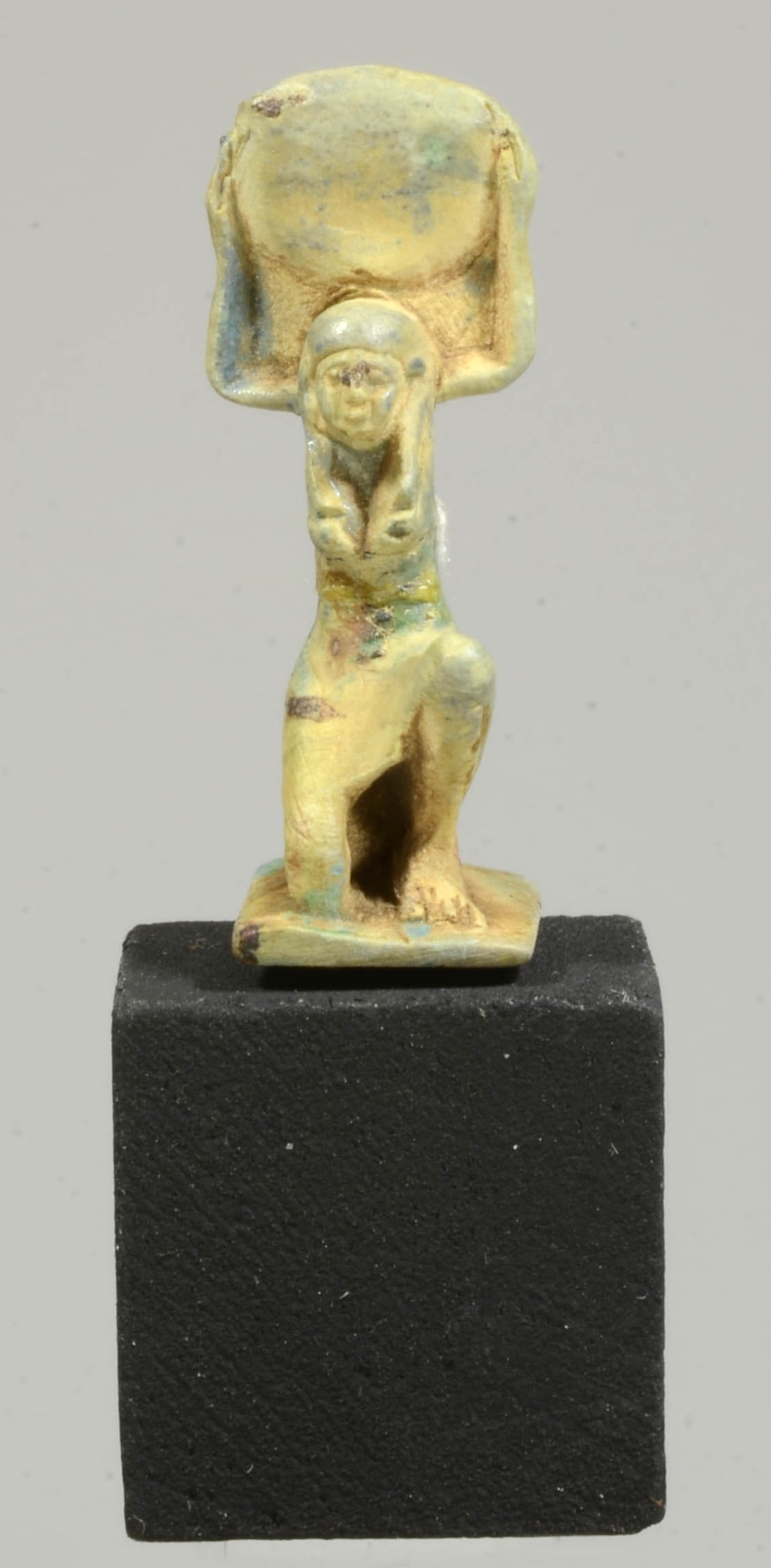 Egyptian Green Faience amulet of God Shu (1 of 4)