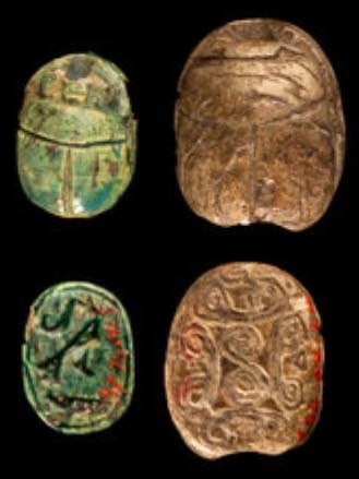 Museum Provenanced Egyptian Steatite Scarabs (2) (1 of 1)
