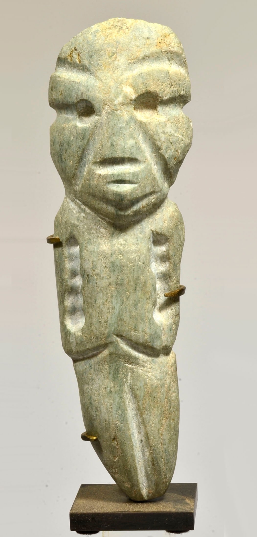 Chontal Green Diorite Stone Ghost Figure (1 of 5)