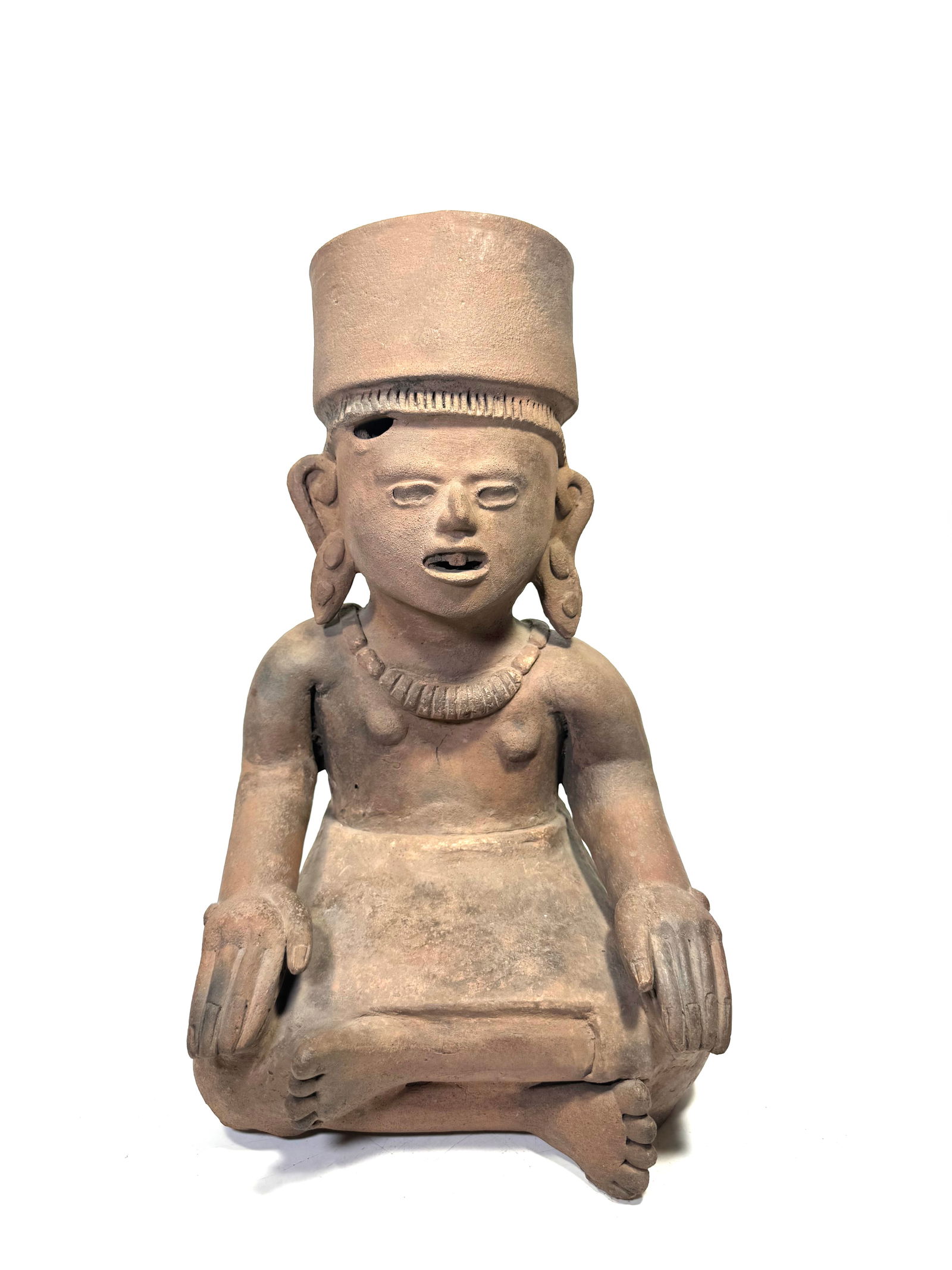 Vera Cruz Pottery Seated Priest (1 of 6)