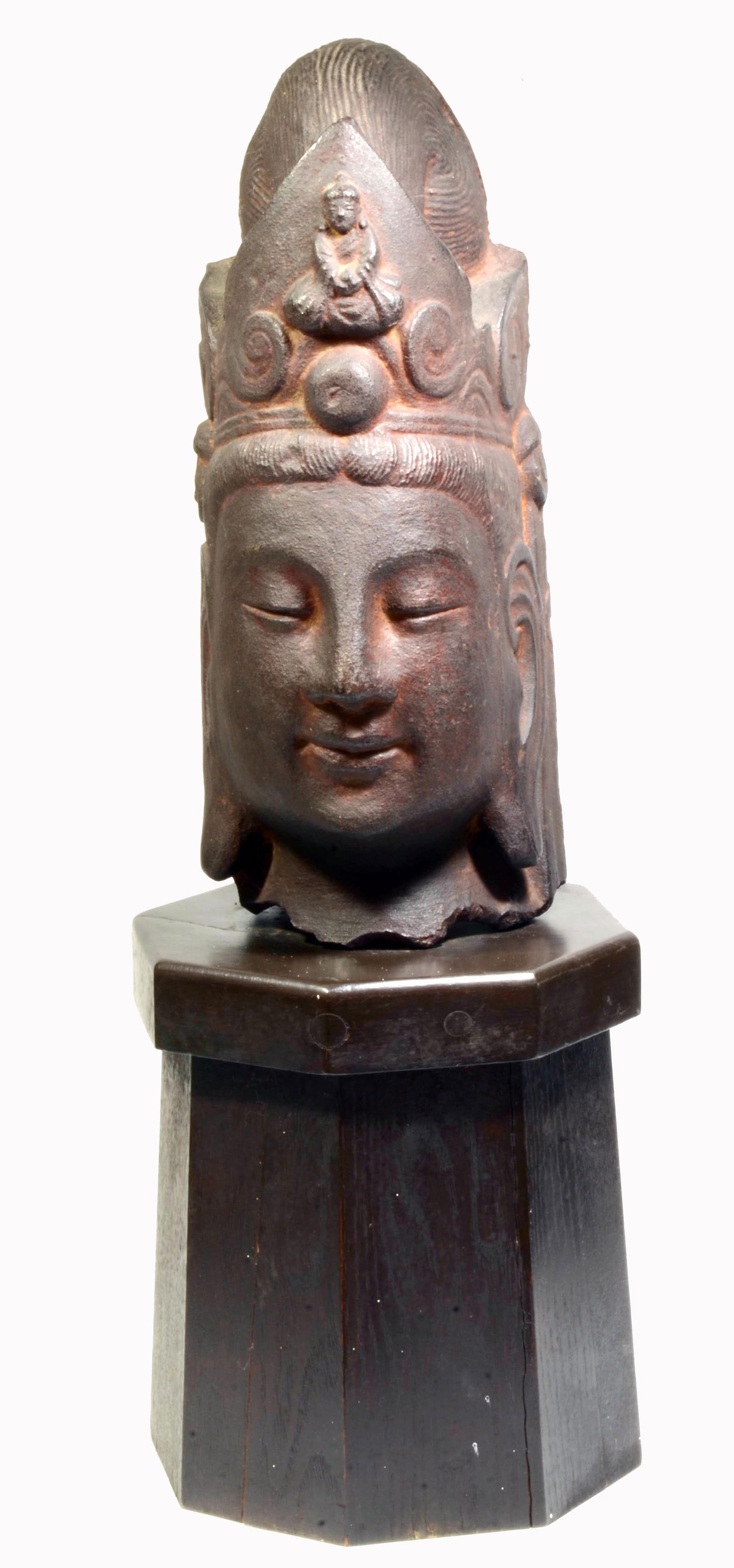 Chinese Yuan to Ming Dynasty Iron Head of Guanyin (1 of 11)