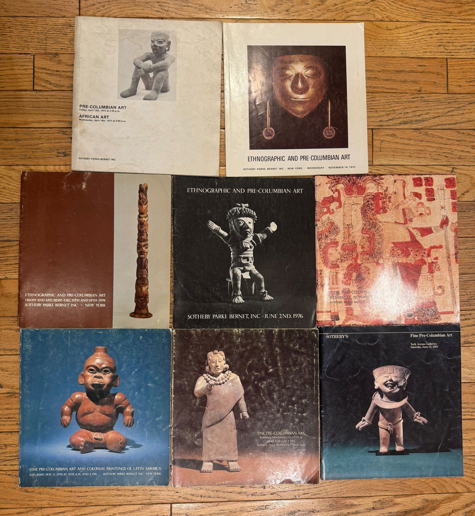 Book lot 7: Eight 1970's-80's Sotheby Parke-Bernet Catalogs, Pre-Columbian Art (1 of 3)