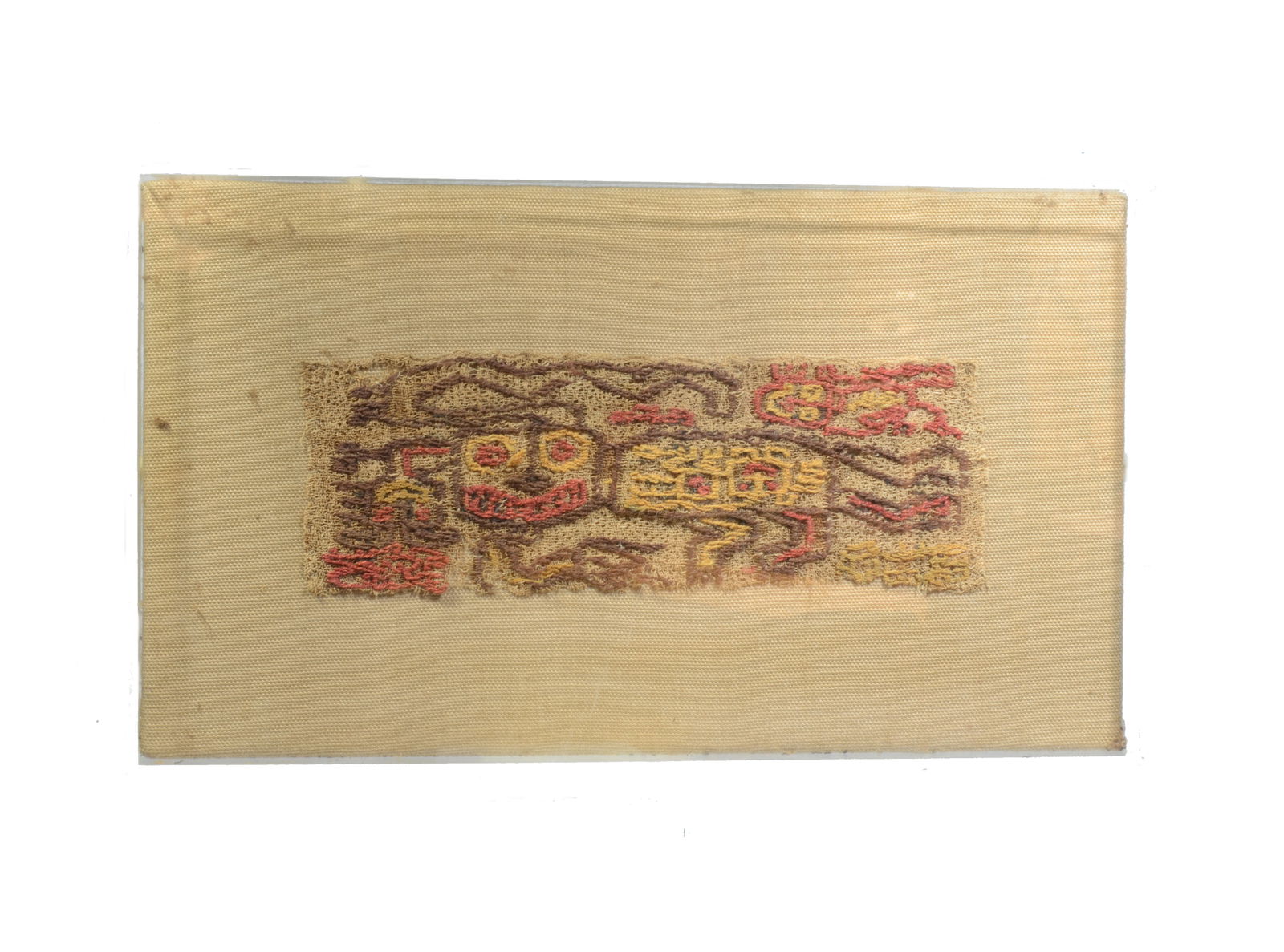 Paracas Textile Fragment Depicting a Deity (1 of 5)