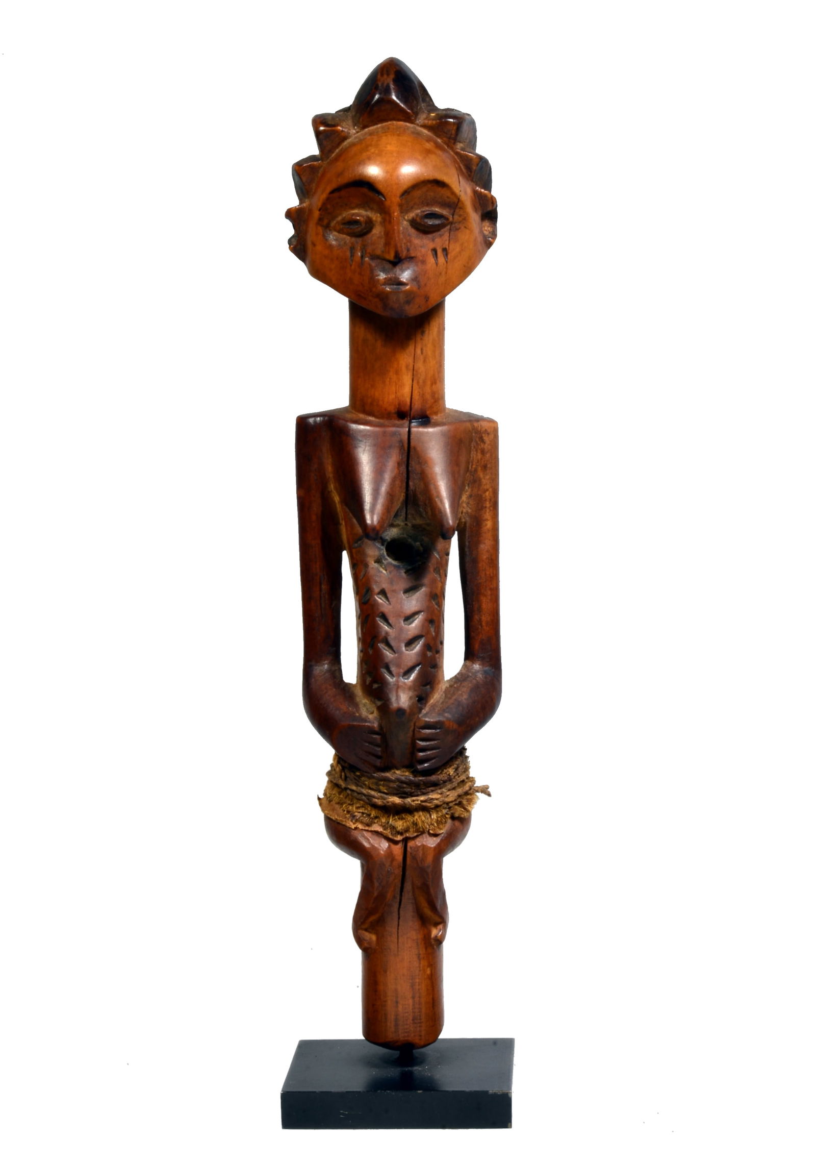 Kusu Wood Carved Female Figure (1 of 12)