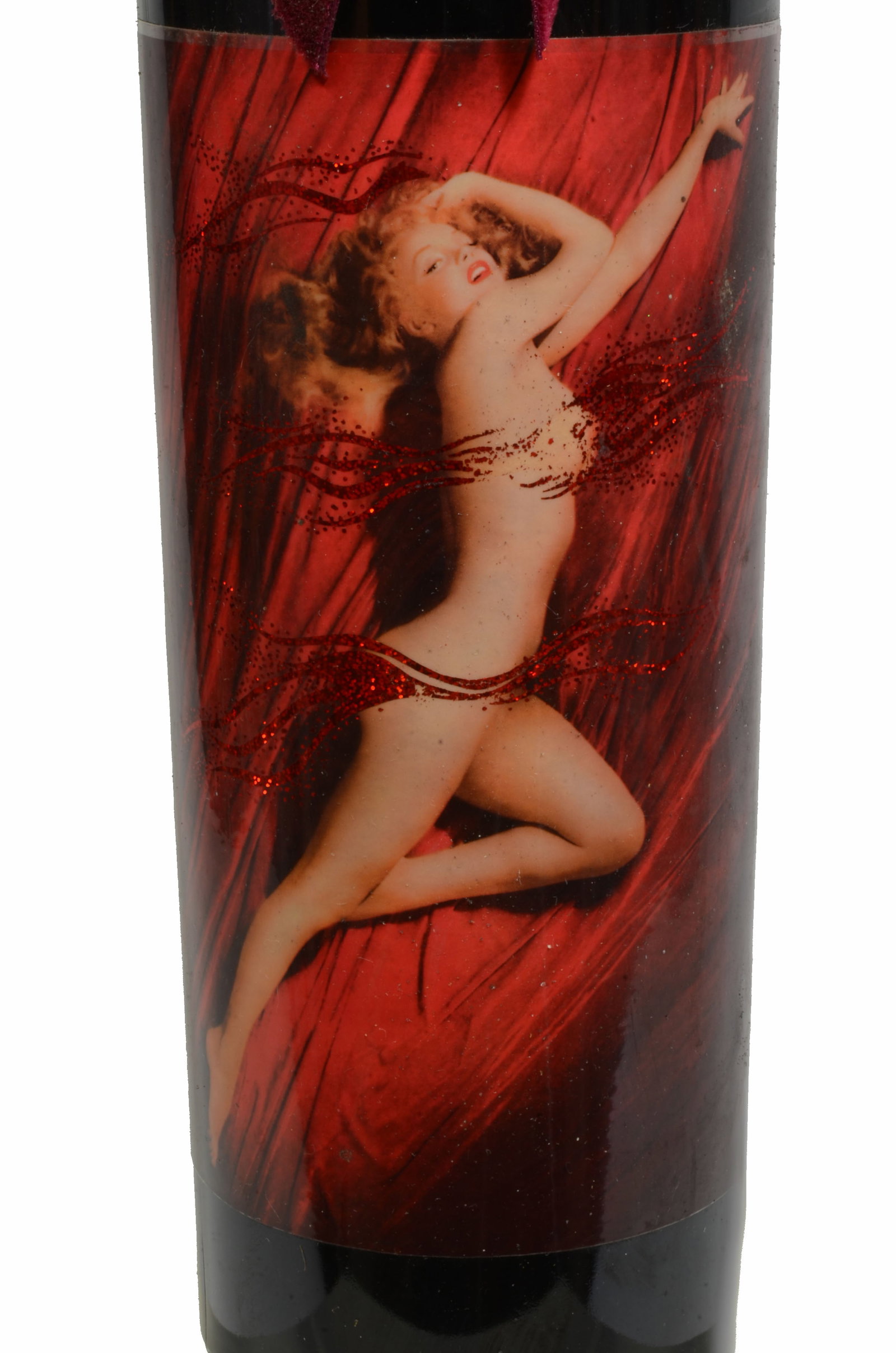2002 Marilyn Monroe Napa Valley Wine Magnum: In original box, unsealed. Full bottle of limited release 1.5 Liter (1 Magnum) Marilyn Napa Valley wine, Velvet edition. Pose 2. Bottle Number: R 014. Box has been opened and there is some minor damag
