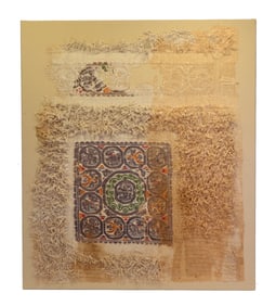 Egyptian Coptic textile with central panel from the collection of fashion designer Mary McFadden