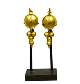 Roman Pair of Gold Earrings