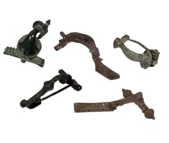 Roman Bronze Crossbow  Brooches (5)