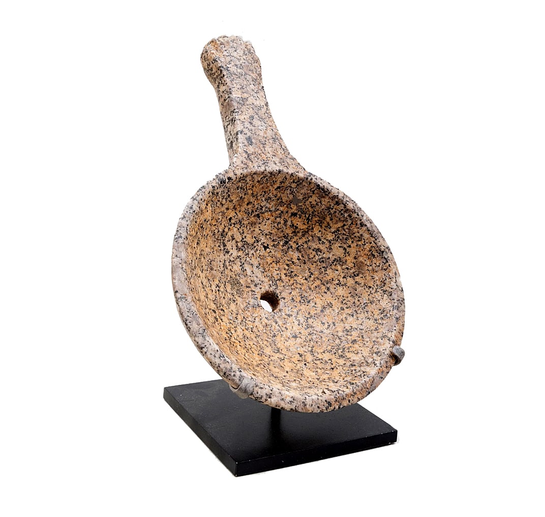 Roman Speckled Granite Stone Patera (1 of 9)