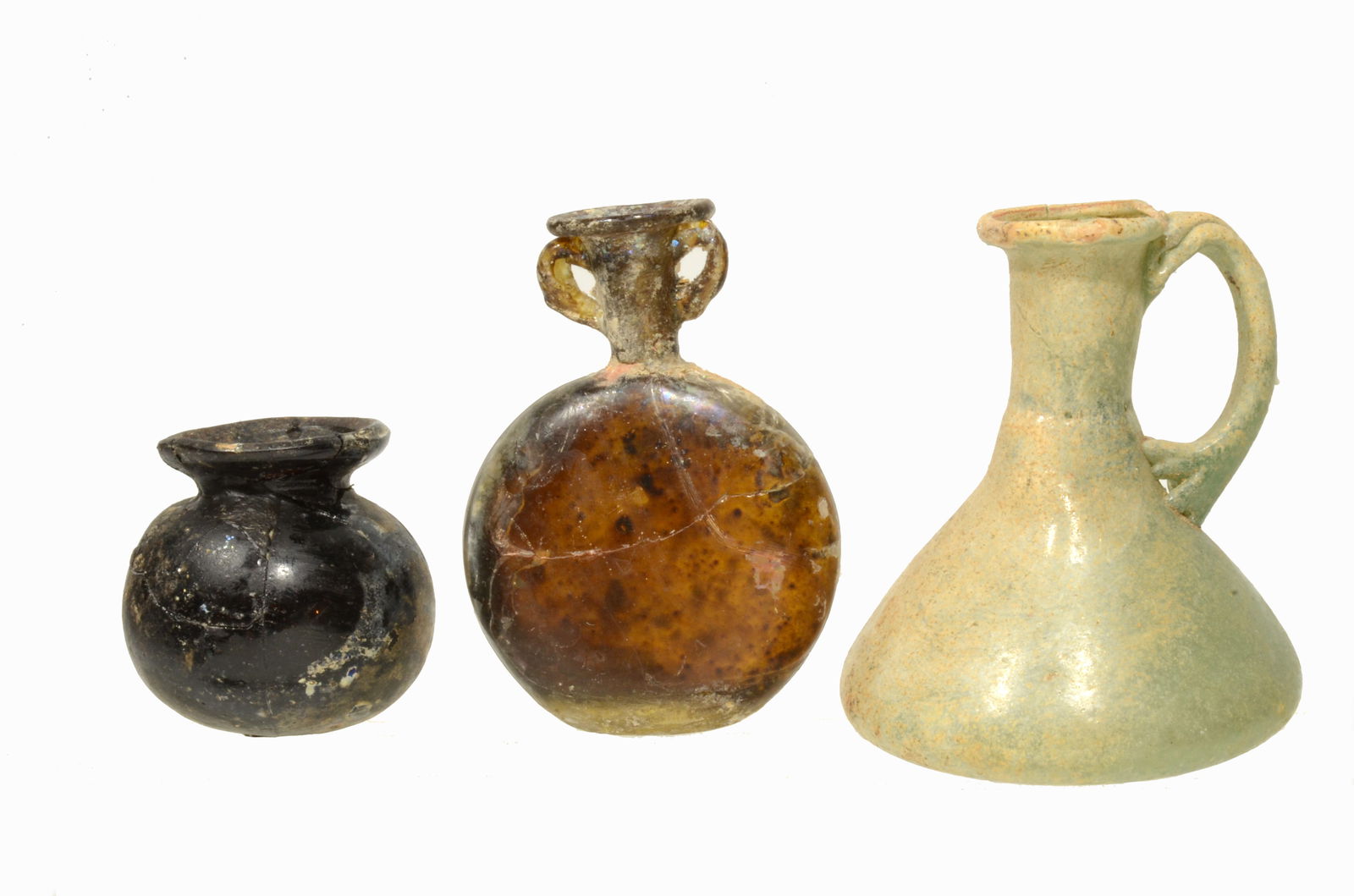 Roman Glass Unguentari Vessels (3) (1 of 3)