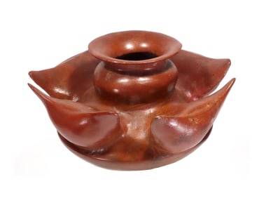 Colima Pottery Maugey Leaves Vessel
