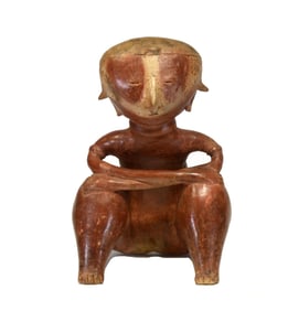 Nayarit Chinesco Polychrome Seated Male