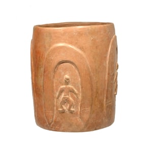 Colima Pottery Drum or Vessel