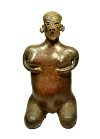 Large Nayarit Pottery Powerful Birthing Female